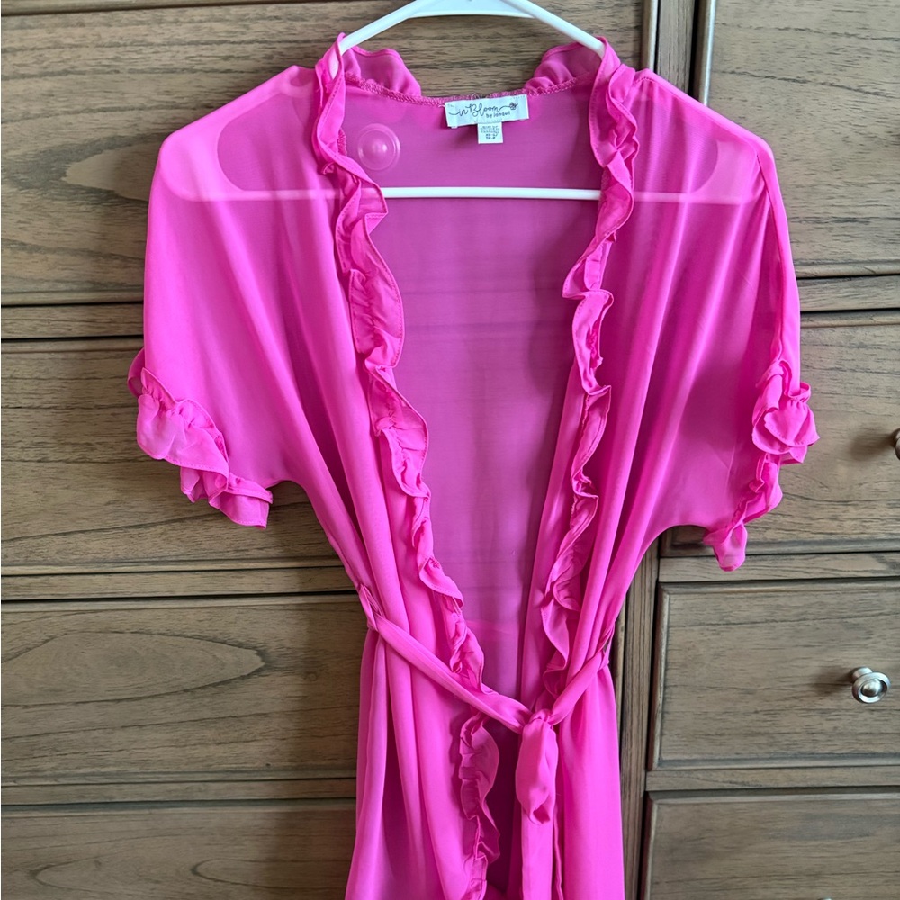 In Bloom by Jonquil Alice ruffle wrap robe